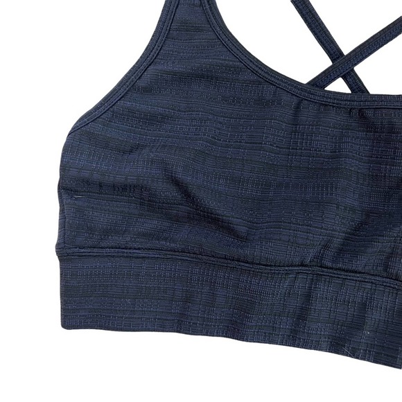 Prism Sport Sports Bra Strappy Blue Textured Women's Size Small - Picture 4 of 9